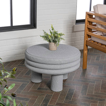 Rashida 13.5" Contemporary Minimalist Curvy Low Accent Table - JONATHAN Y